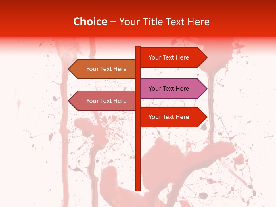 Horror Natural Splat PowerPoint Template
