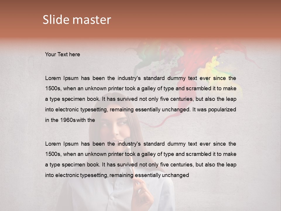 Girl Learn Work PowerPoint Template