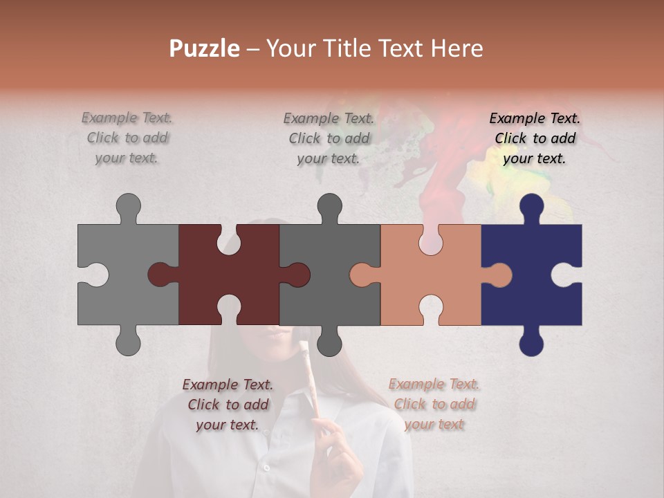 Girl Learn Work PowerPoint Template