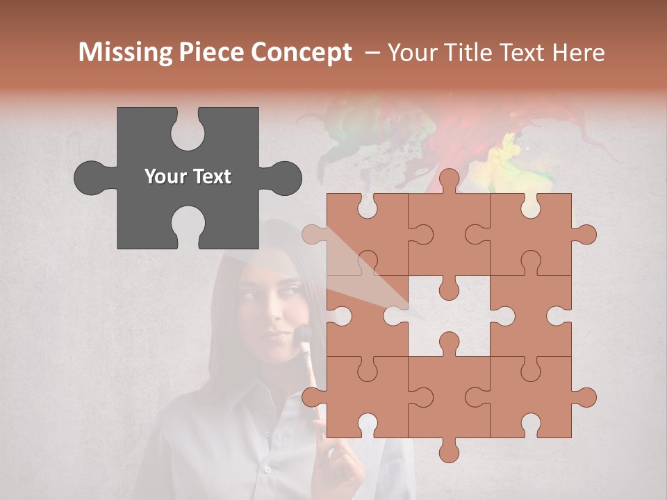 Girl Learn Work PowerPoint Template