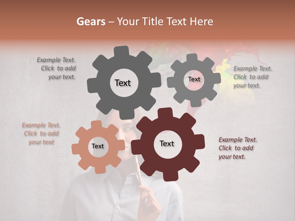 Girl Learn Work PowerPoint Template