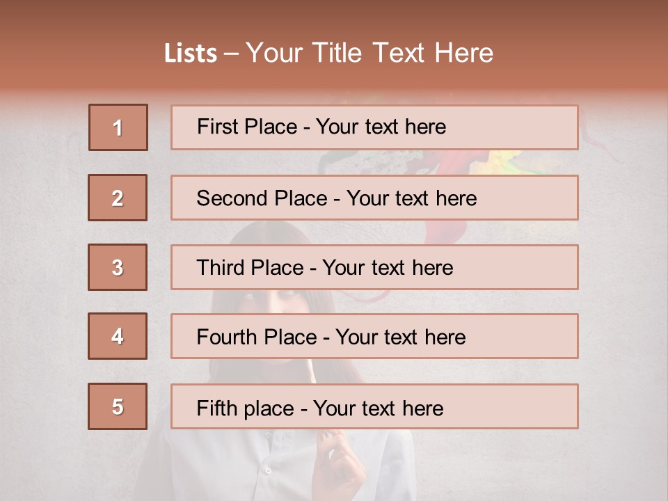 Girl Learn Work PowerPoint Template