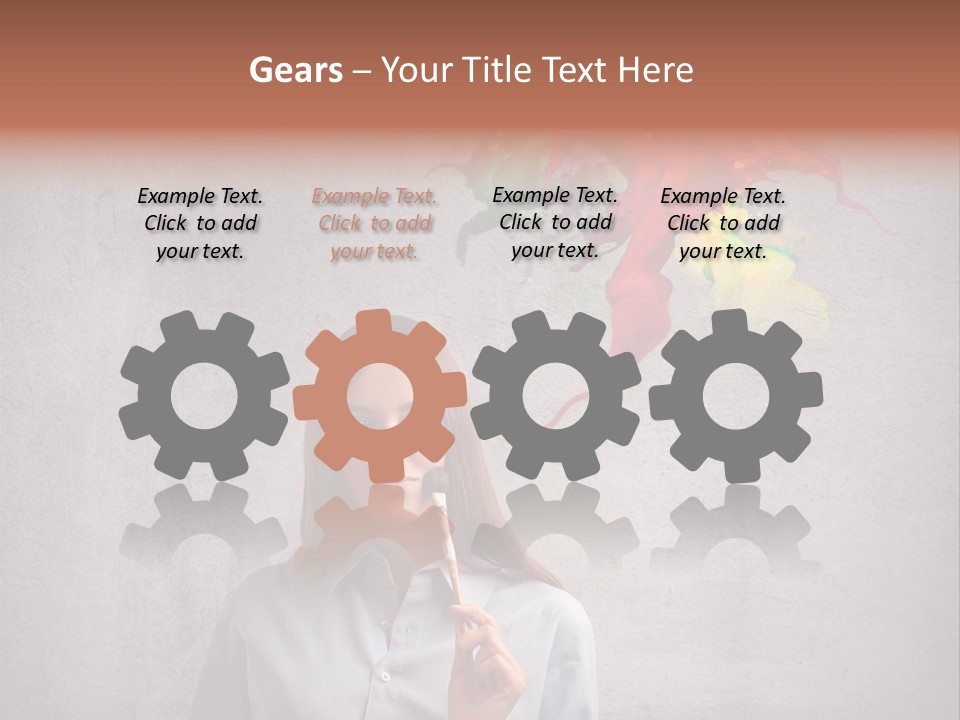 Girl Learn Work PowerPoint Template