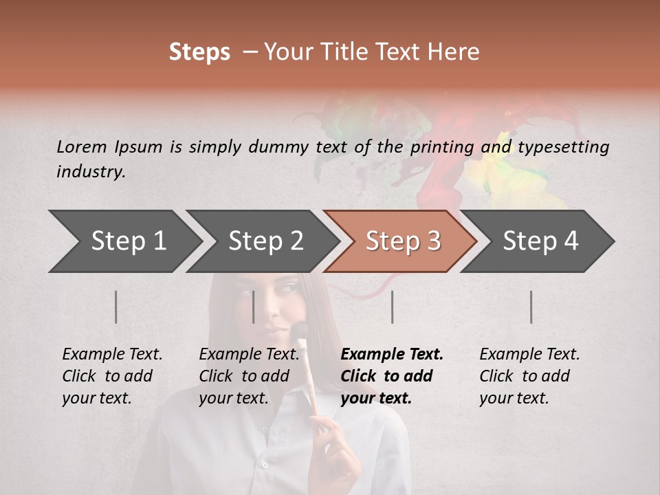 Girl Learn Work PowerPoint Template