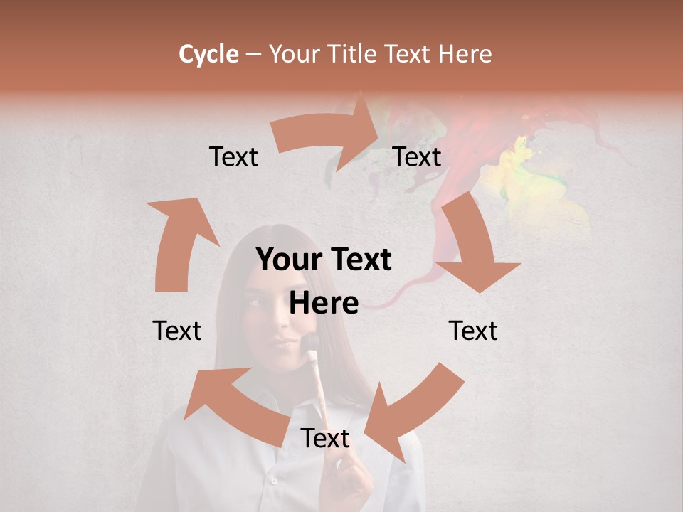 Girl Learn Work PowerPoint Template