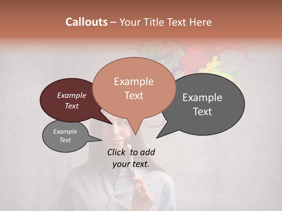 Girl Learn Work PowerPoint Template