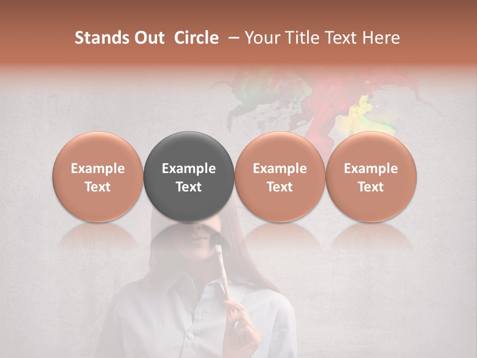 Girl Learn Work PowerPoint Template