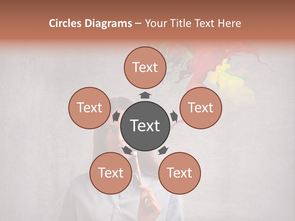 Girl Learn Work PowerPoint Template