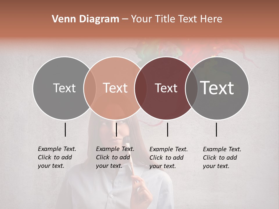 Girl Learn Work PowerPoint Template