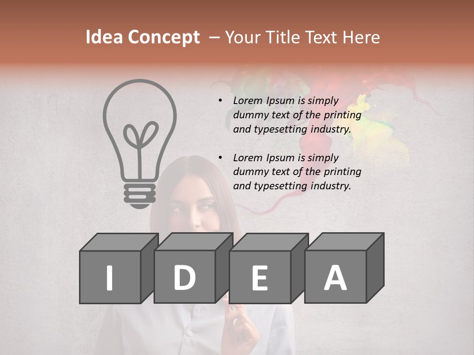 Girl Learn Work PowerPoint Template