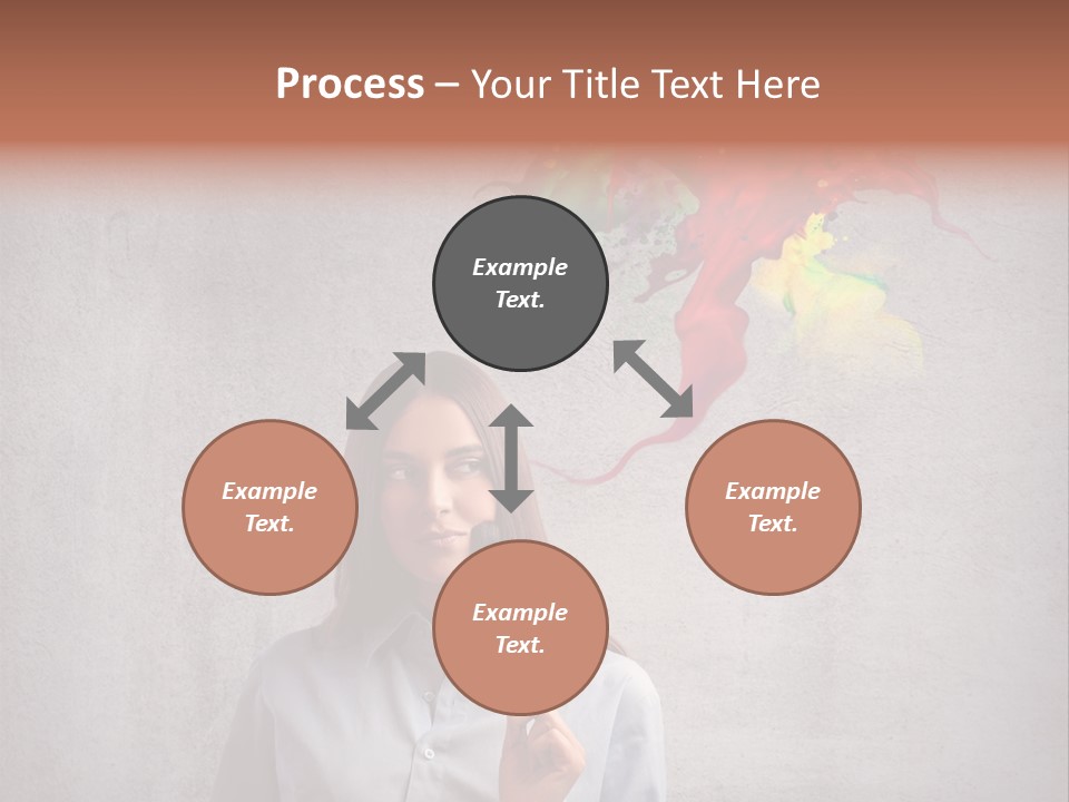 Girl Learn Work PowerPoint Template