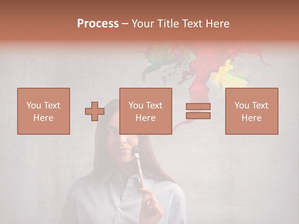 Girl Learn Work PowerPoint Template