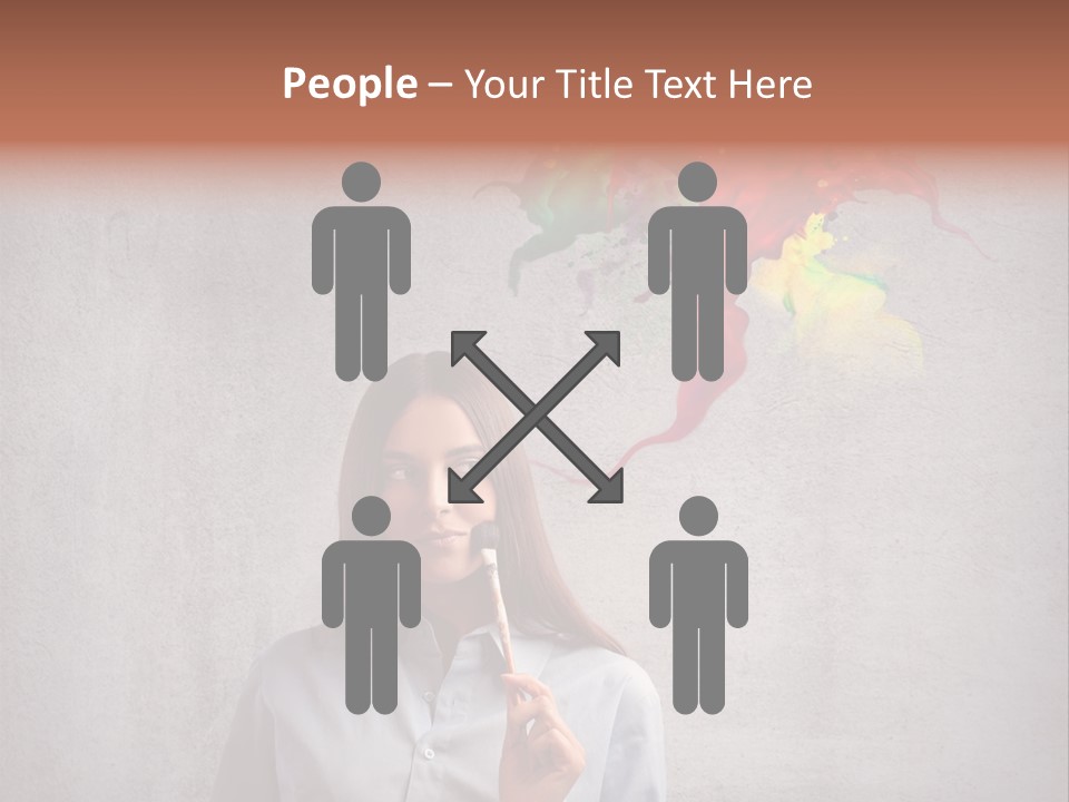 Girl Learn Work PowerPoint Template