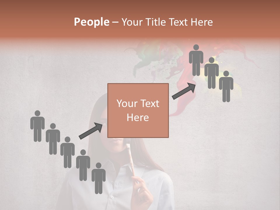 Girl Learn Work PowerPoint Template