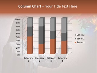 Female Liquid Portrait PowerPoint Template