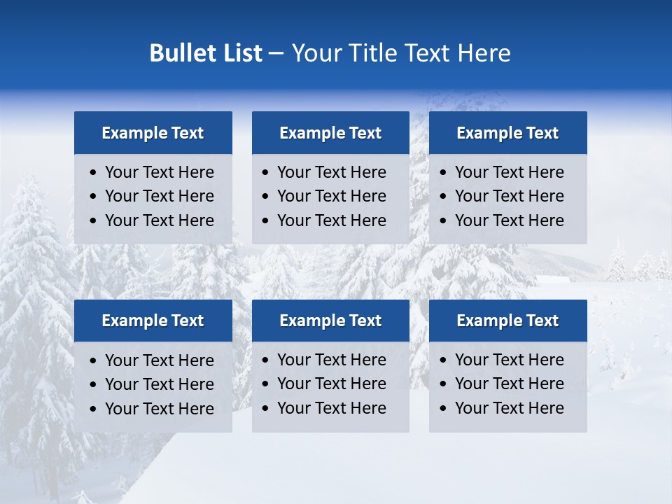 Climate Panorama Winter PowerPoint Template