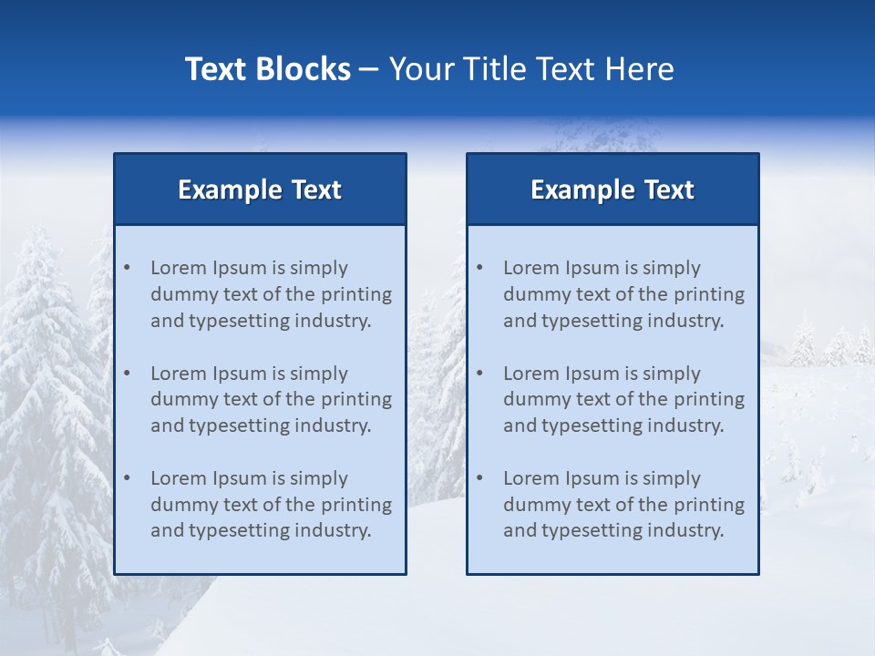 Climate Panorama Winter PowerPoint Template