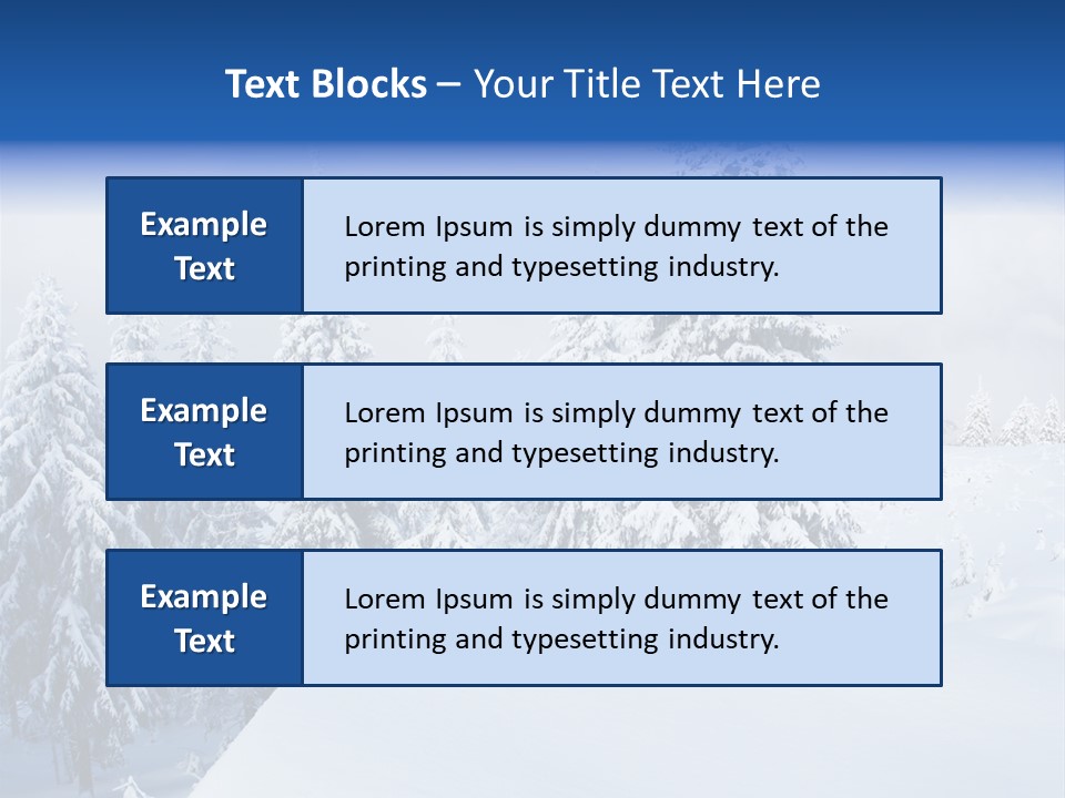 Climate Panorama Winter PowerPoint Template