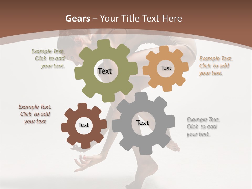 Cheerful Pose Cool PowerPoint Template