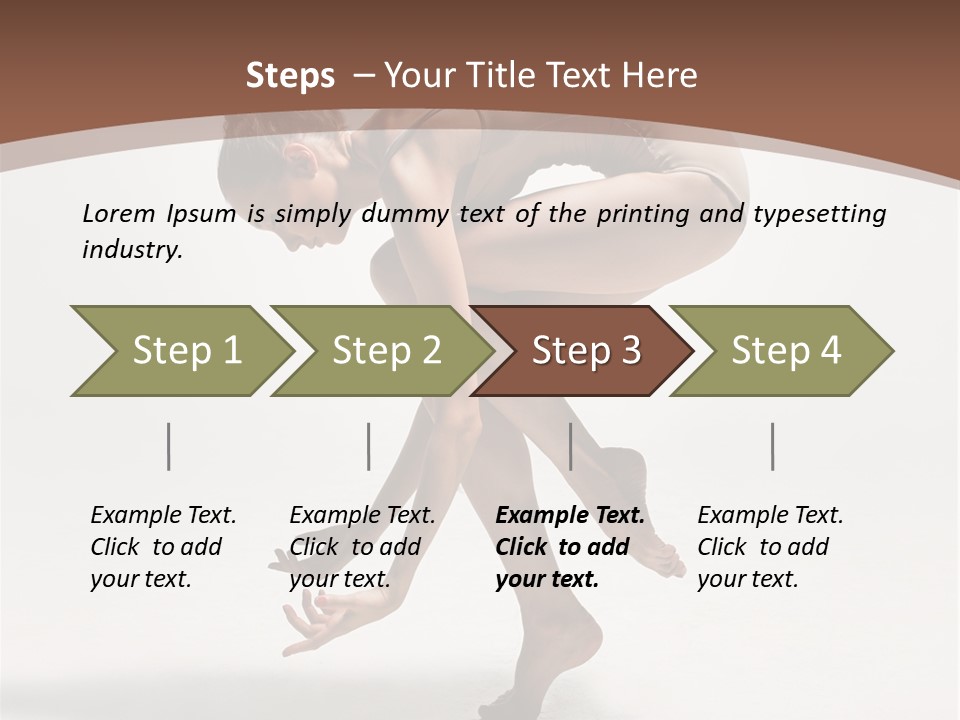 Cheerful Pose Cool PowerPoint Template