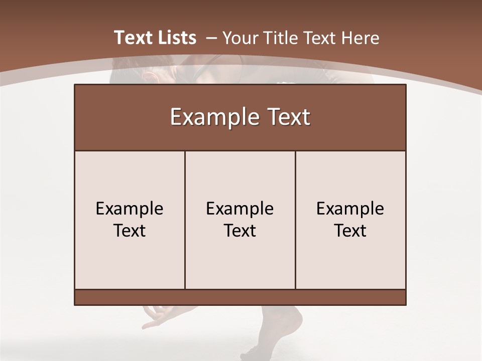 Cheerful Pose Cool PowerPoint Template