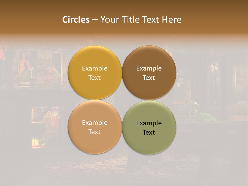 Tray Crystal Yuletide PowerPoint Template