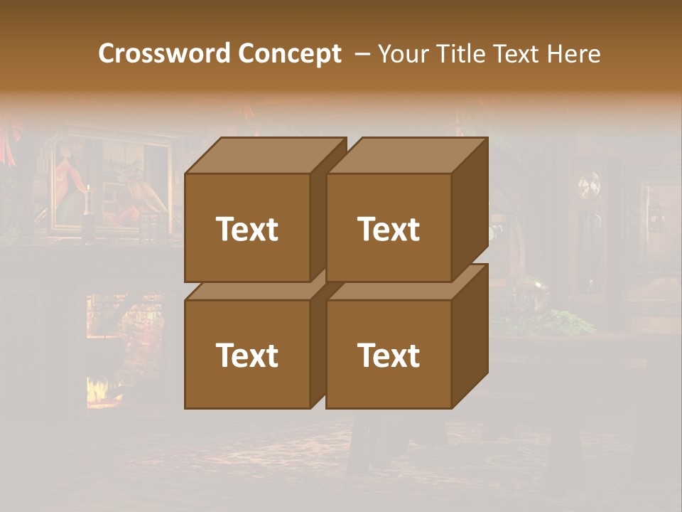 Tray Crystal Yuletide PowerPoint Template