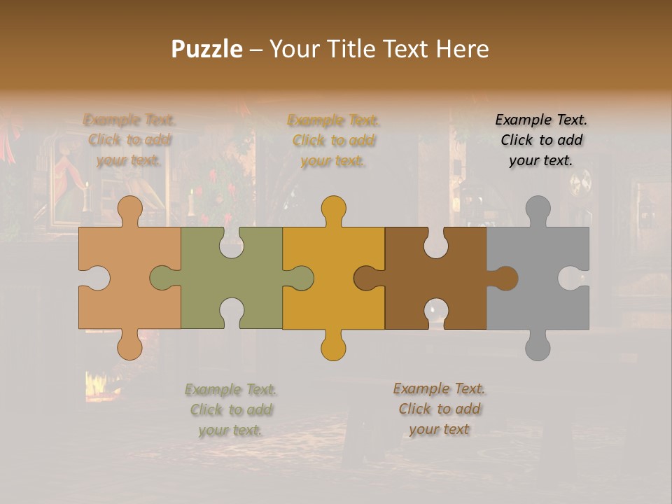 Tray Crystal Yuletide PowerPoint Template