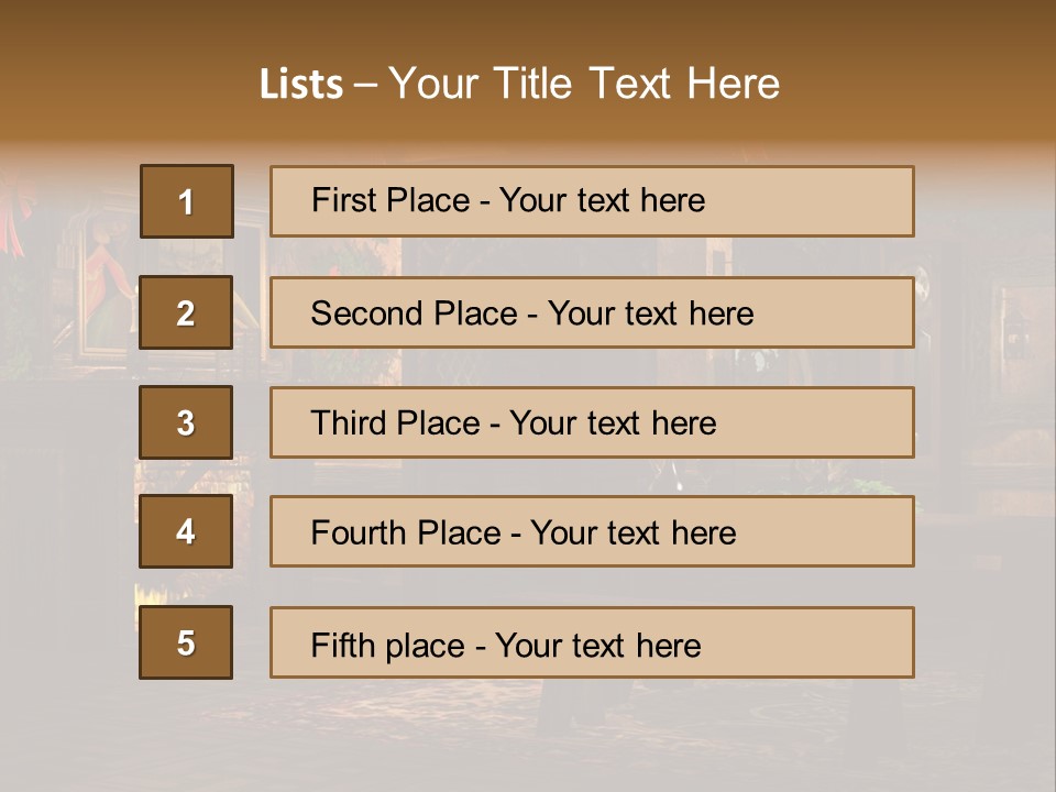 Tray Crystal Yuletide PowerPoint Template