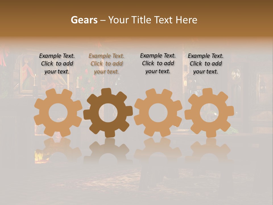 Tray Crystal Yuletide PowerPoint Template