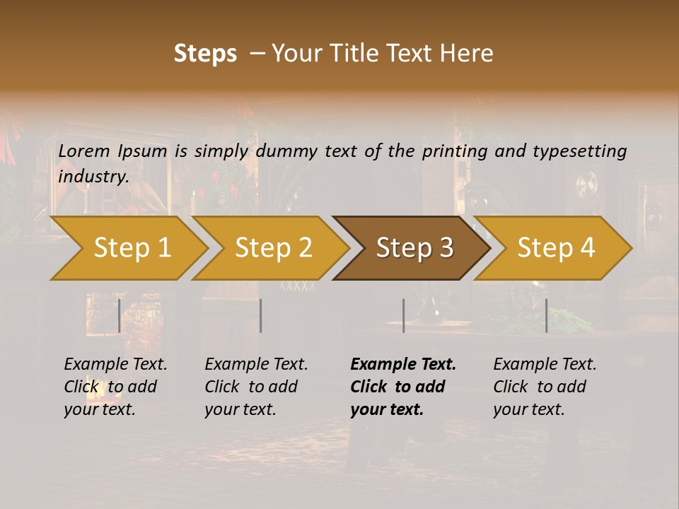 Tray Crystal Yuletide PowerPoint Template