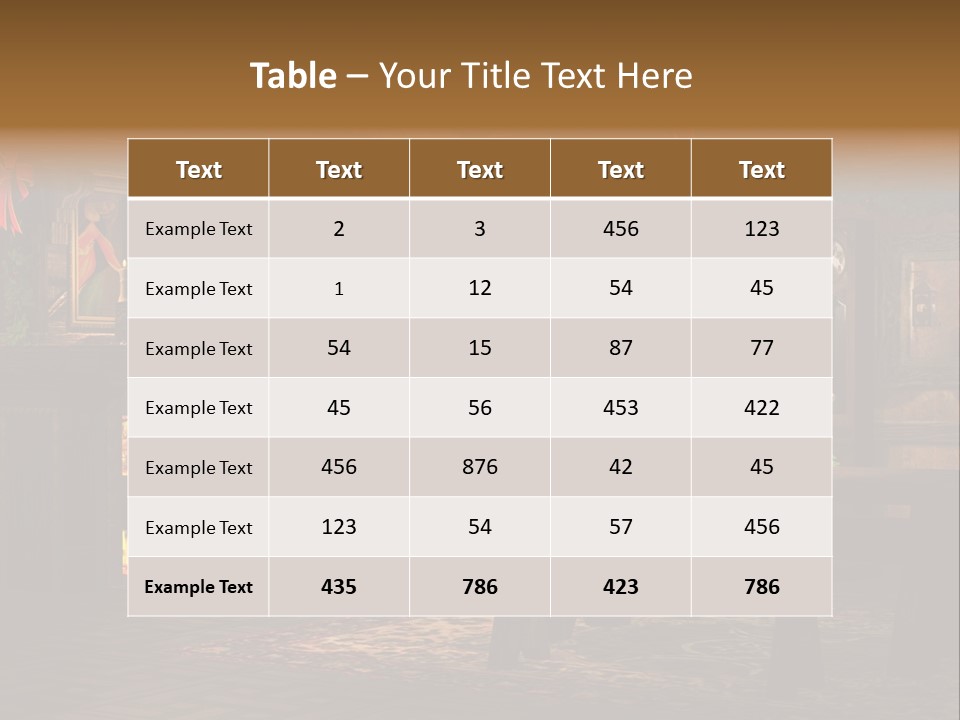 Tray Crystal Yuletide PowerPoint Template