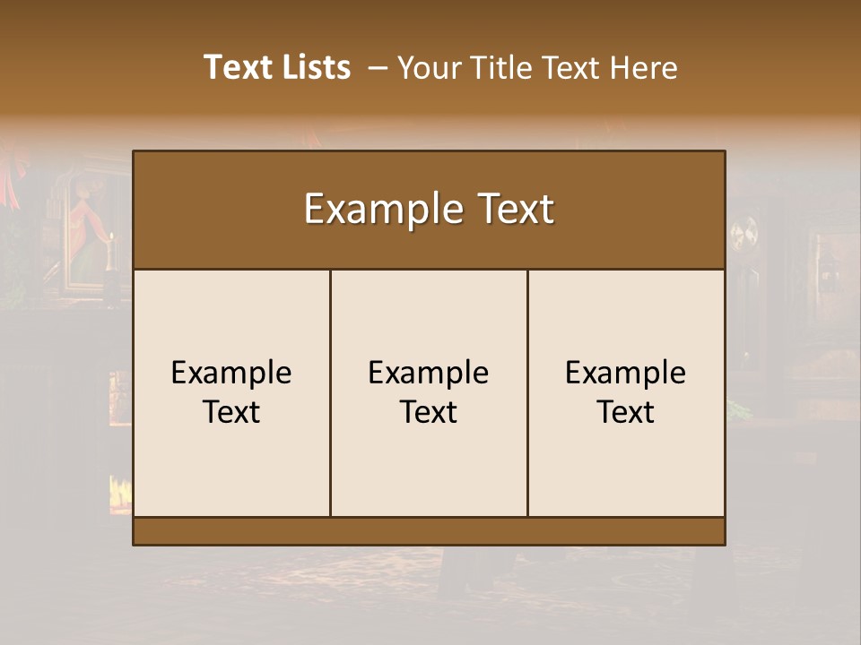 Tray Crystal Yuletide PowerPoint Template