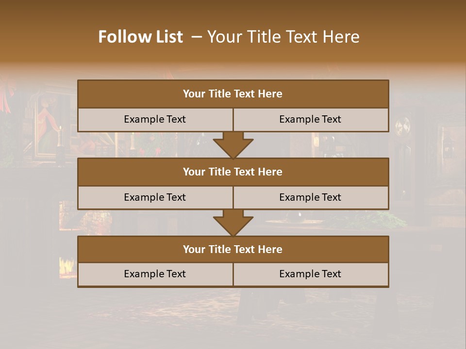 Tray Crystal Yuletide PowerPoint Template