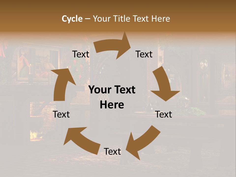 Tray Crystal Yuletide PowerPoint Template