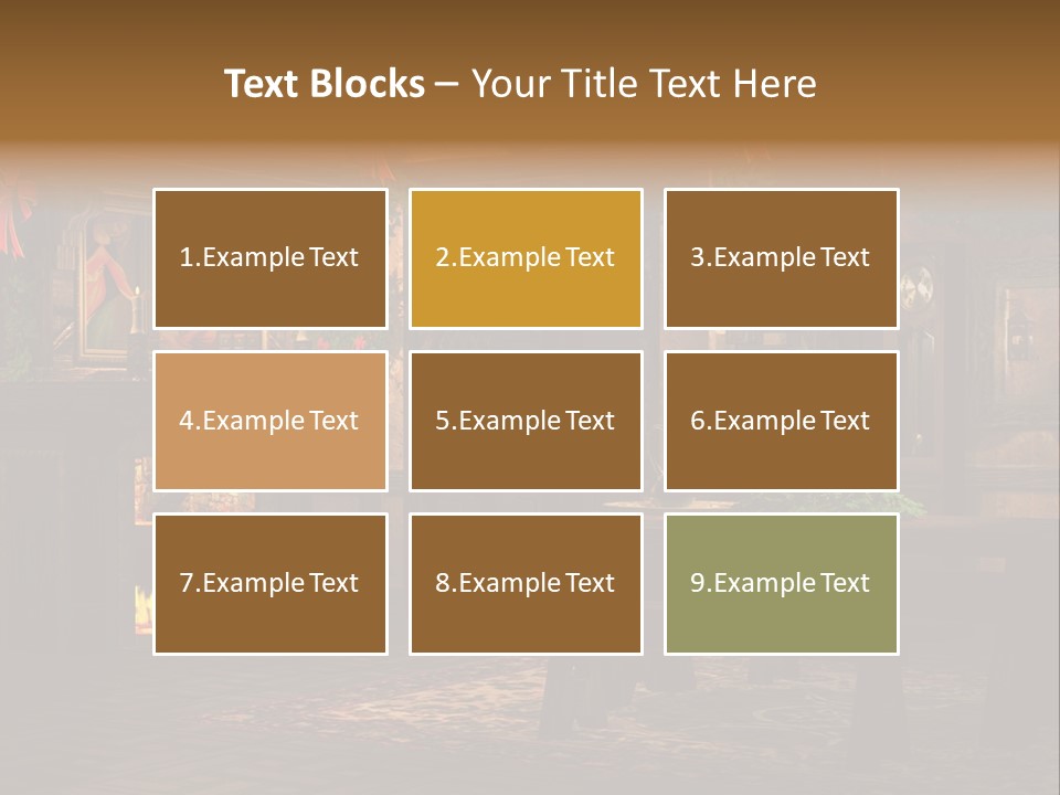 Tray Crystal Yuletide PowerPoint Template