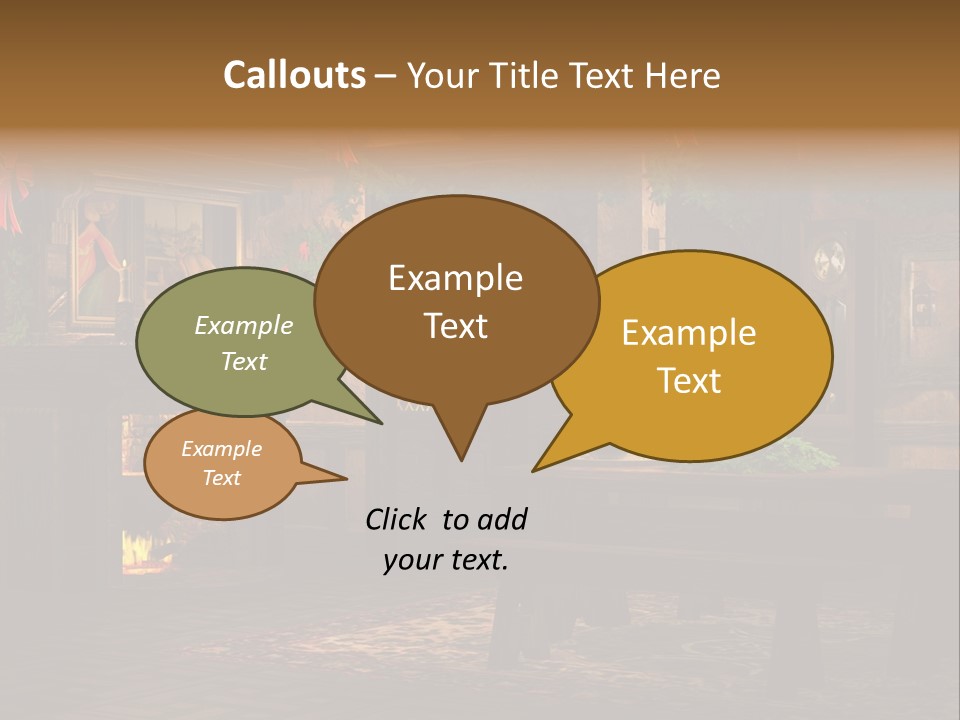Tray Crystal Yuletide PowerPoint Template