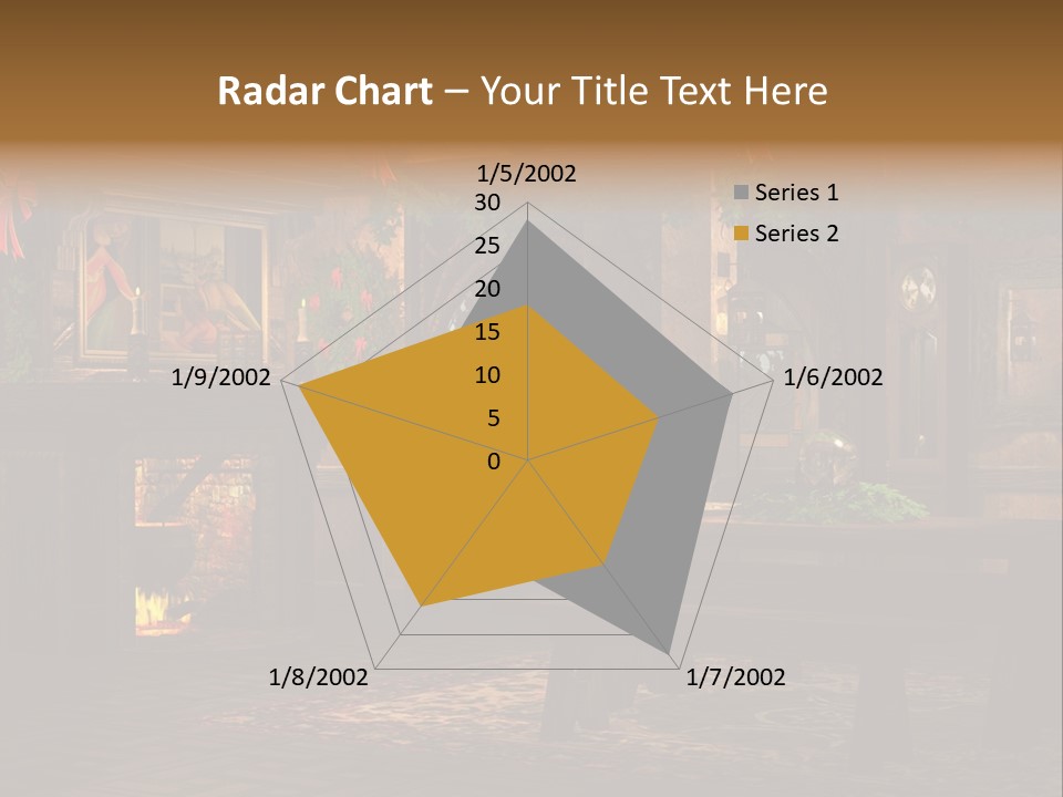 Tray Crystal Yuletide PowerPoint Template