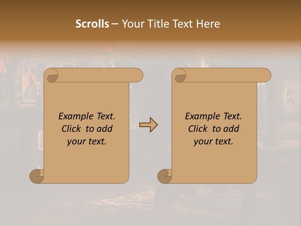 Tray Crystal Yuletide PowerPoint Template