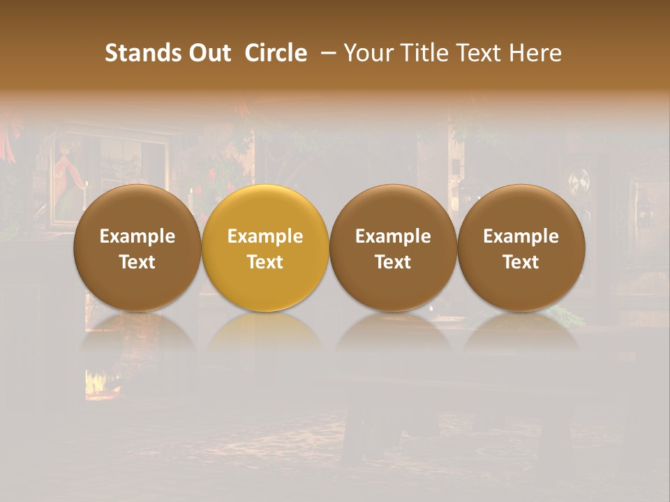 Tray Crystal Yuletide PowerPoint Template