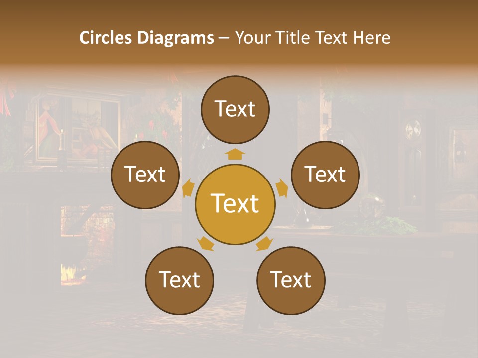 Tray Crystal Yuletide PowerPoint Template