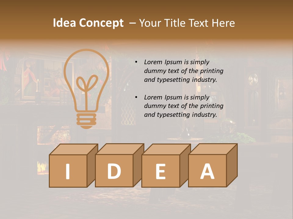 Tray Crystal Yuletide PowerPoint Template