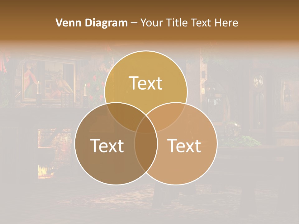 Tray Crystal Yuletide PowerPoint Template