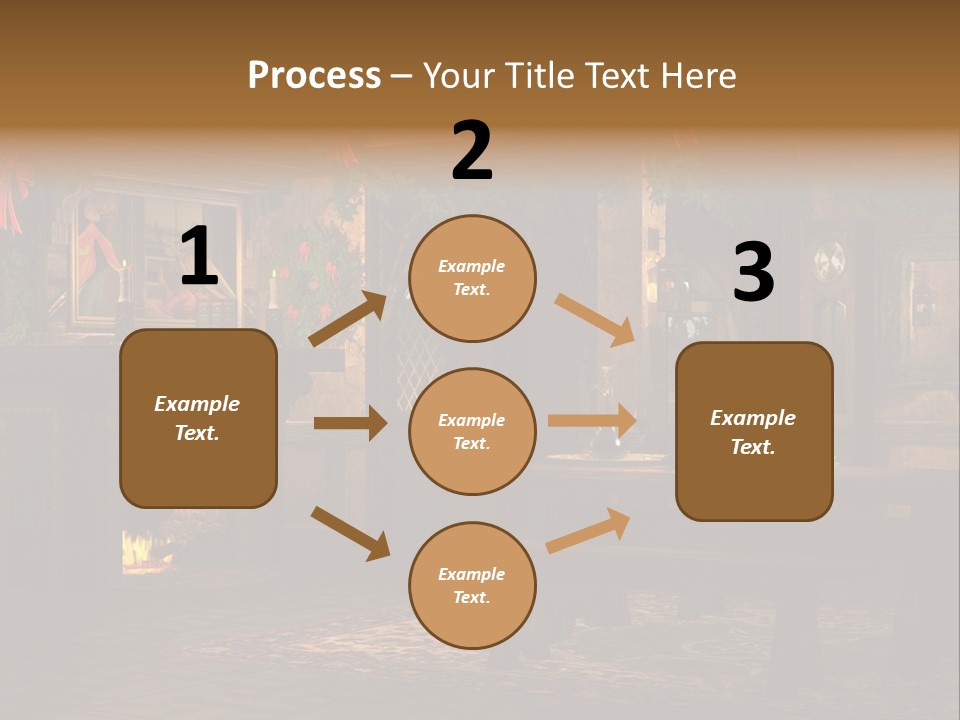 Tray Crystal Yuletide PowerPoint Template