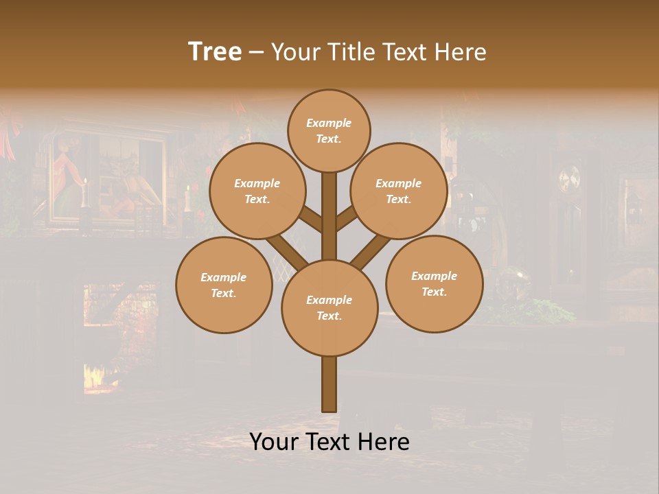 Tray Crystal Yuletide PowerPoint Template
