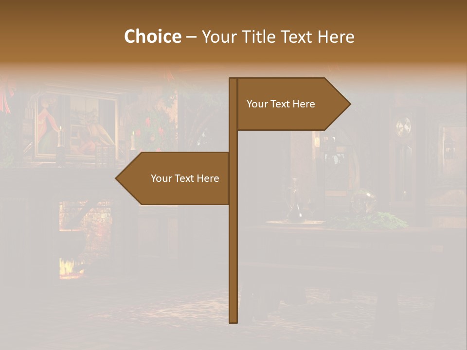 Tray Crystal Yuletide PowerPoint Template