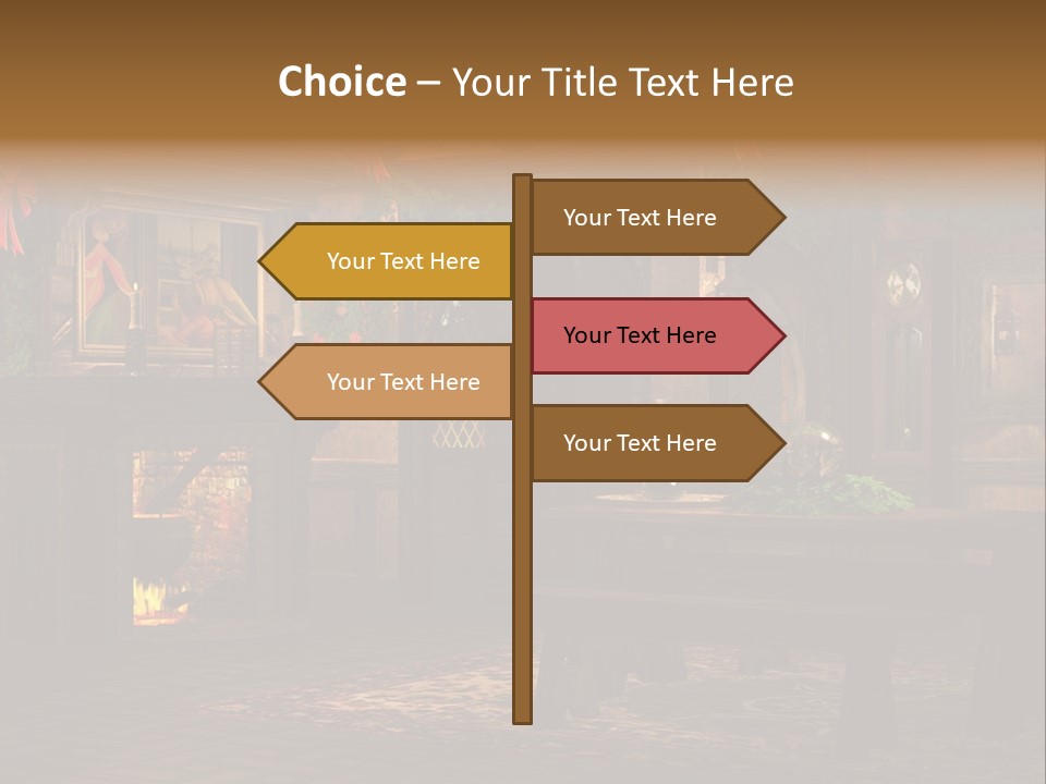 Tray Crystal Yuletide PowerPoint Template