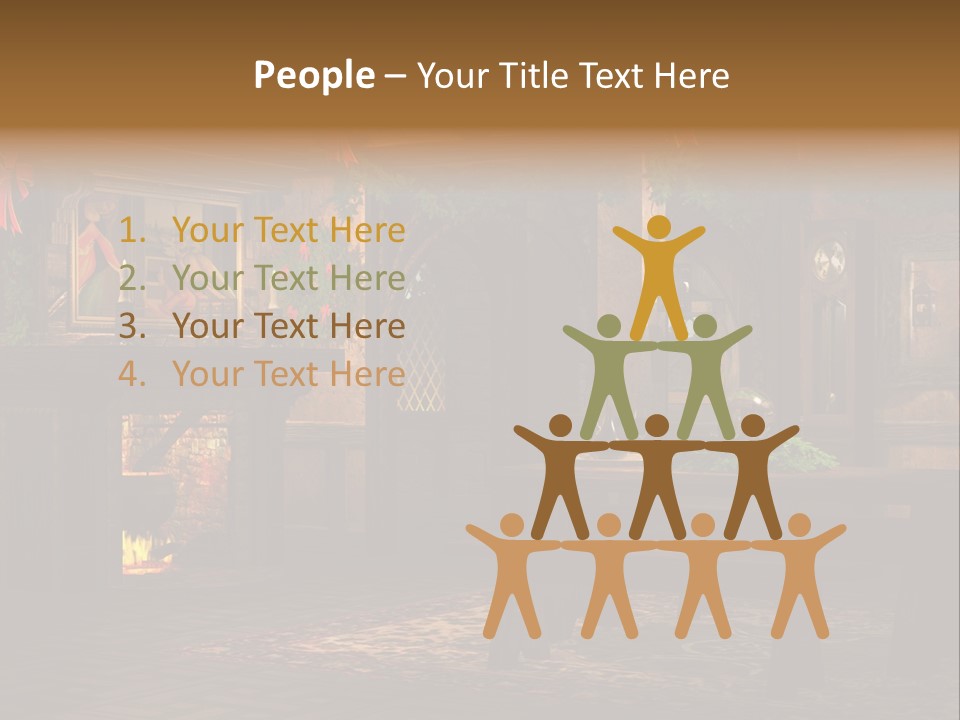 Tray Crystal Yuletide PowerPoint Template