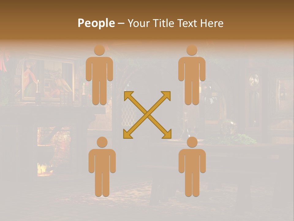 Tray Crystal Yuletide PowerPoint Template