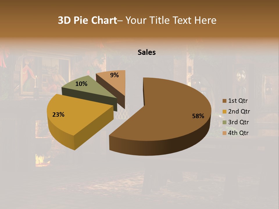 Tray Crystal Yuletide PowerPoint Template